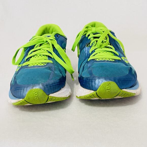 Saucony Kinvara 5 Womens 9.5 Running Shoes S10238-3 Blue Green Sneakers Trainers - Picture 7 of 12